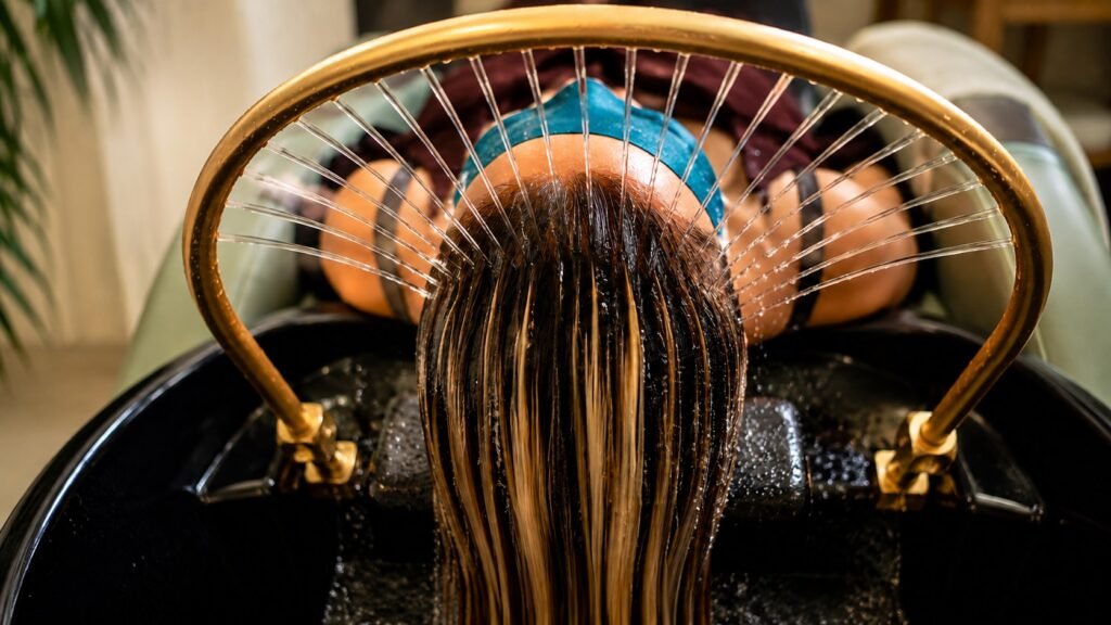 TCM Kopfhaut-Regulation und Head Spa Ritual bei LingQi in München
